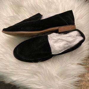 Dolce Vita Black suede shoes wooden heel size 7.5
